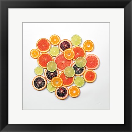 Framed Sunny Citrus II Crop Print