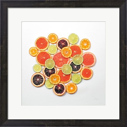 Framed Sunny Citrus II Crop Print