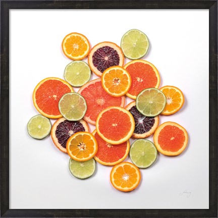 Framed Sunny Citrus I Crop Print