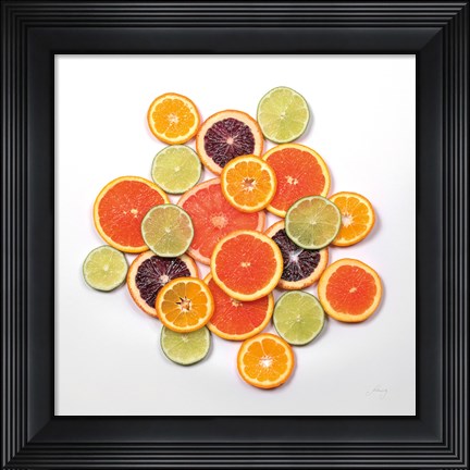 Framed Sunny Citrus I Crop Print