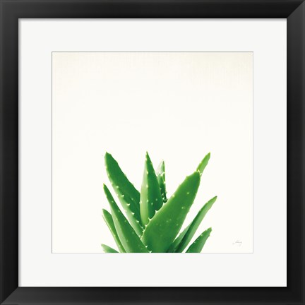 Framed Succulent Simplicity V Neutral Print