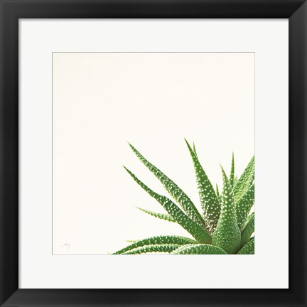 Framed Succulent Simplicity II Neutral Print