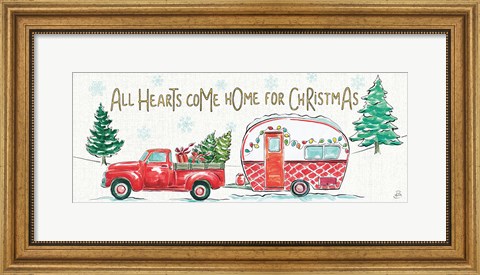Framed Christmas in the Country VIII All Hearts Print