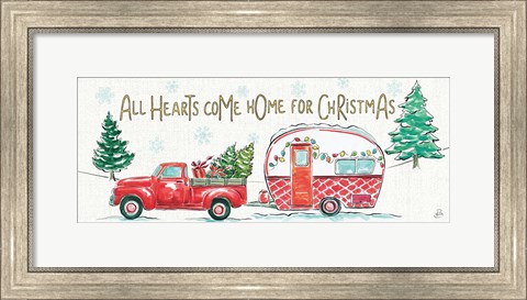 Framed Christmas in the Country VIII All Hearts Print