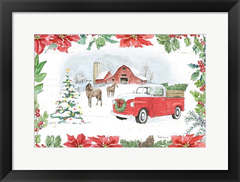 Framed Farmhouse Holidays I Print