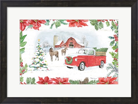 Framed Farmhouse Holidays I Print