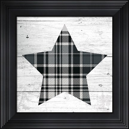Framed Nordic Holiday XIII Plaid Print