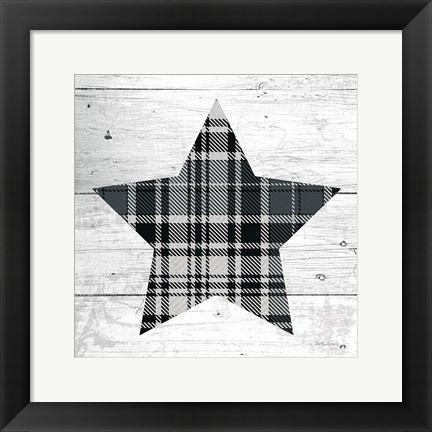 Framed Nordic Holiday XIII Plaid Print