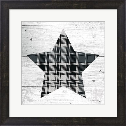 Framed Nordic Holiday XIII Plaid Print