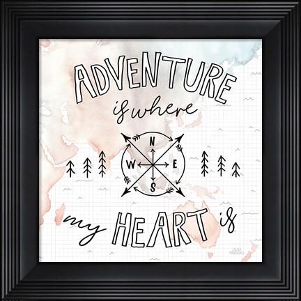 Framed World Traveler III Print