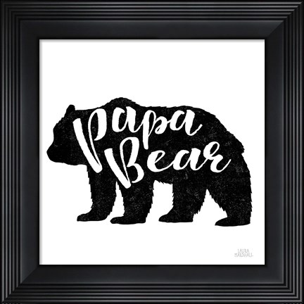 Framed Papa Bear Print