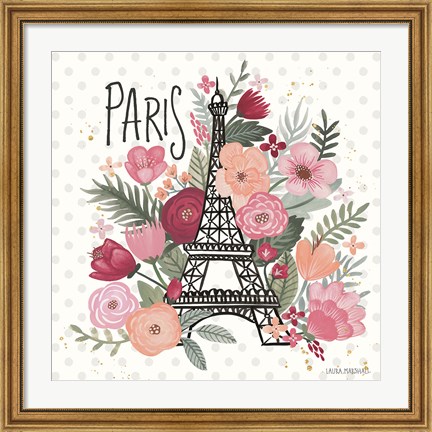 Framed Paris is Blooming II Print