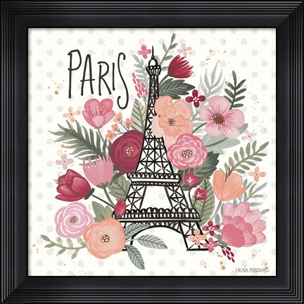 Framed Paris is Blooming II Print