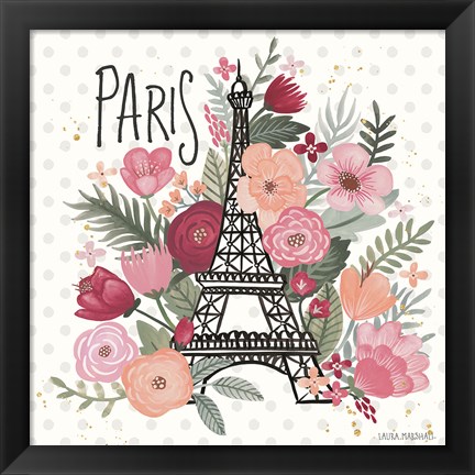 Framed Paris is Blooming II Print