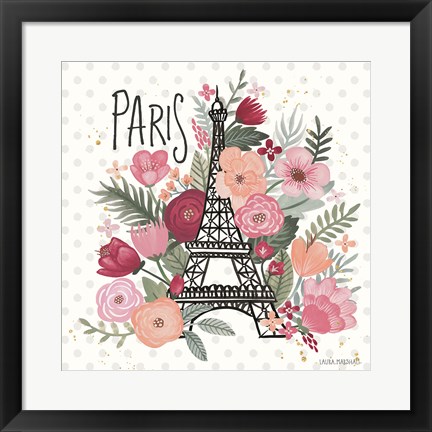 Framed Paris is Blooming II Print