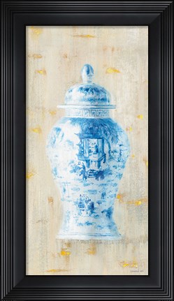 Framed Ginger Jar II Light Crop Print