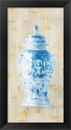 Framed Ginger Jar II Light Crop Print