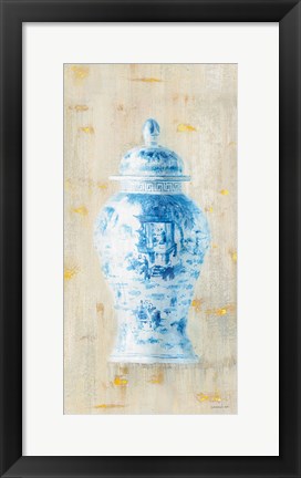 Framed Ginger Jar II Light Crop Print