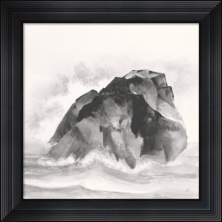 Framed Solitary Rock Print