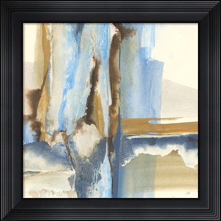 Framed River Run II Print