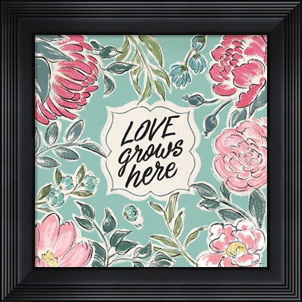 Framed Live in Bloom V Print