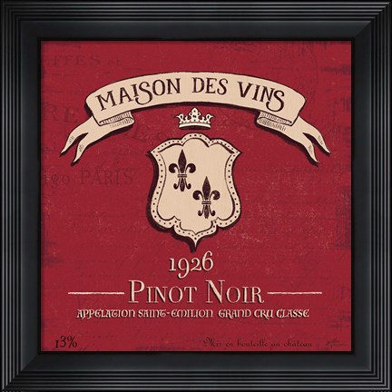 Framed Wine Tasting VII Print