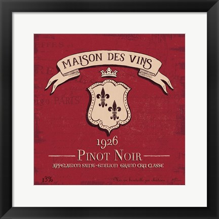 Framed Wine Tasting VII Print