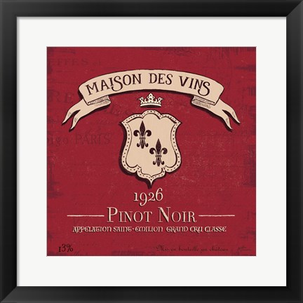 Framed Wine Tasting VII Print