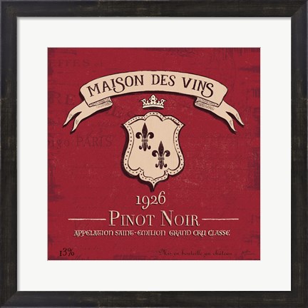 Framed Wine Tasting VII Print