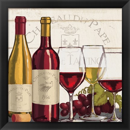 Framed Wine Tasting II Print