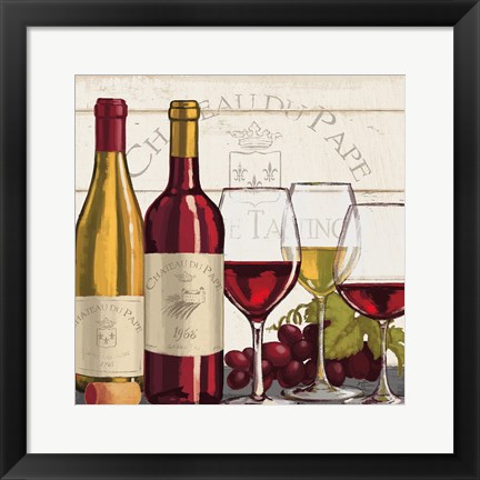 Framed Wine Tasting II Print