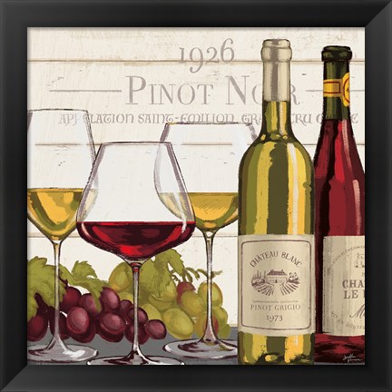 Framed Wine Tasting III Print