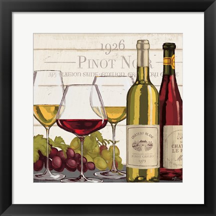 Framed Wine Tasting III Print