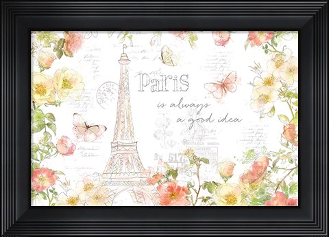 Framed Painting Paris I Print