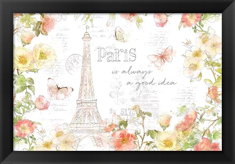 Framed Painting Paris I Print