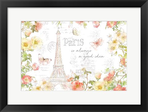 Framed Painting Paris I Print