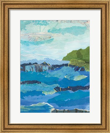 Framed Abstract Coastal IV Print