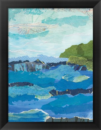 Framed Abstract Coastal IV Print