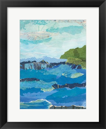Framed Abstract Coastal IV Print