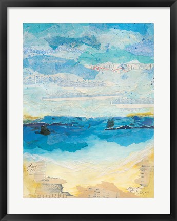 Framed Abstract Coastal III Print