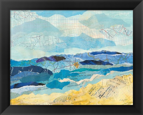 Framed Abstract Coastal II Print