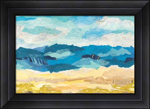 Framed Abstract Coastal I Print