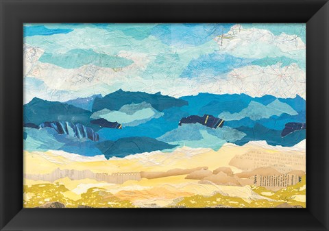 Framed Abstract Coastal I Print