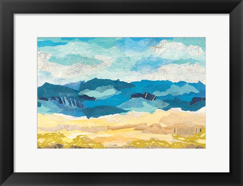 Framed Abstract Coastal I Print