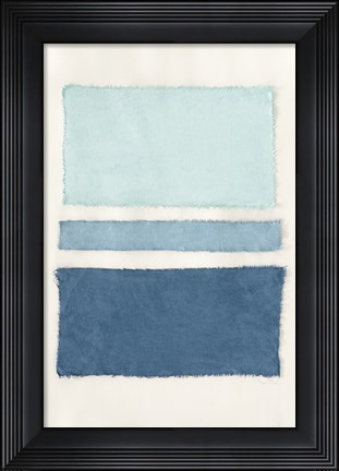 Framed Painted Weaving V Crop Print