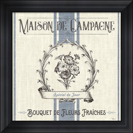 Framed French Farmhouse IV Print