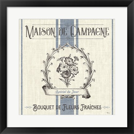 Framed French Farmhouse IV Print