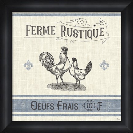 Framed French Farmhouse II Print
