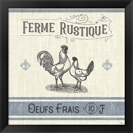 Framed French Farmhouse II Print