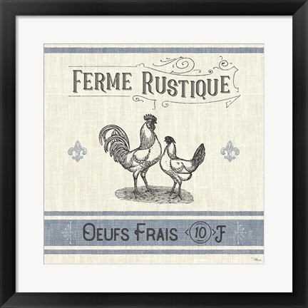 Framed French Farmhouse II Print